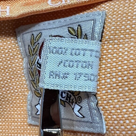 Cinch Shirt Mens Large Orange Button Down Oxford Long Sleeve Western 100% Cotton - Picture 13 of 15